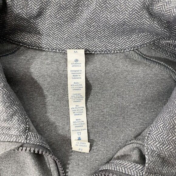 LULULEMON MEN'S KUNG FU GREY ZIP UP JACKET II - M - Picture 8 of 11